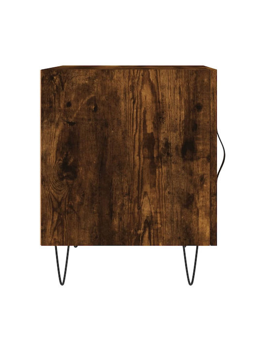 Wooden Bedside Tables 2pcs Καπνιστή Δρυς 40x40x50cm