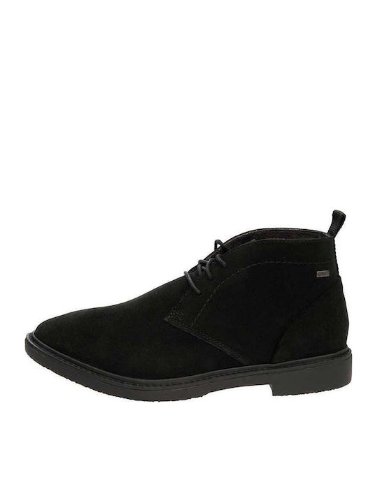 Suede Black Men's Boots