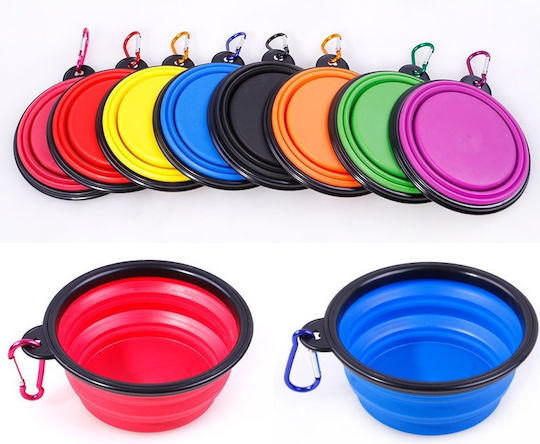 eBest Schalen aus Silikon Futter & Wasser für Hund & Katze 500ml in Grün Farbe
