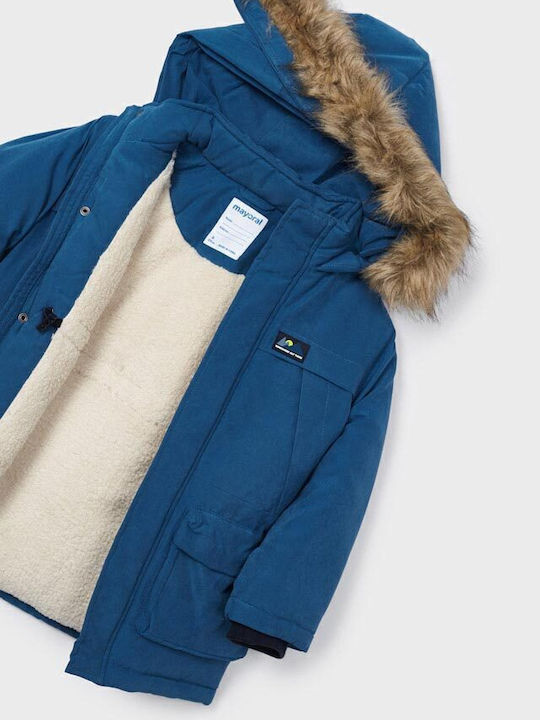 Kids' Parka Long with Hood Blue