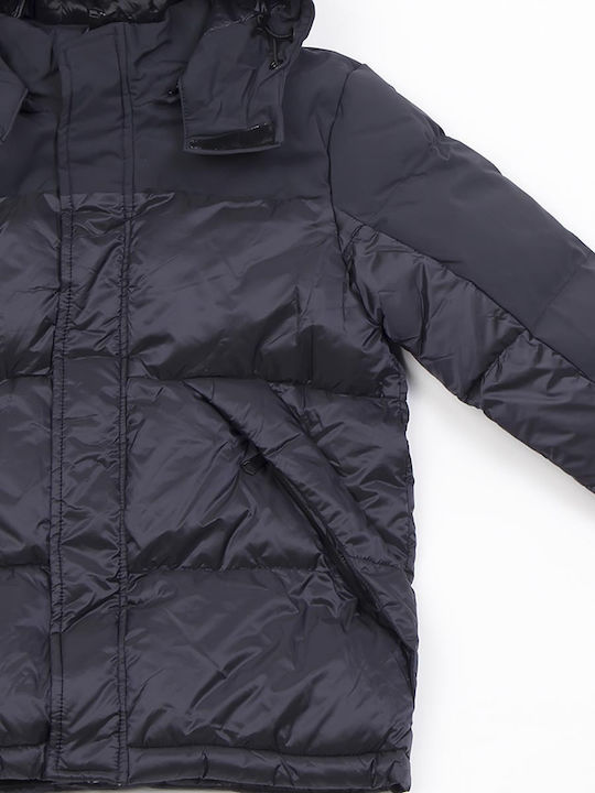 Kinderjacken & Winterjacken Gesteppt Kurze mit Kapuze Blau