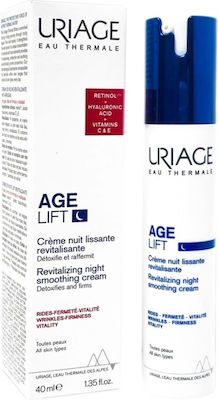 Uriage Age Lift Anti-Aging & Straffend Creme Gesicht Nacht mit Hyaluronsäure & Retinol 40ml