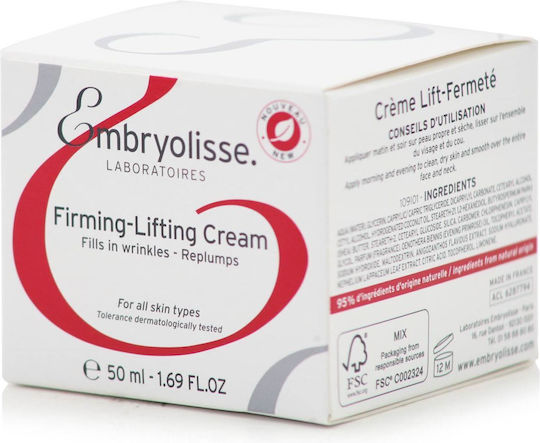 Embryolisse Firming Lifting Cremă de Față Rich pentru Anti-îmbătrânire și Imperfecțiuni cu Acid Hialuronic 50ml