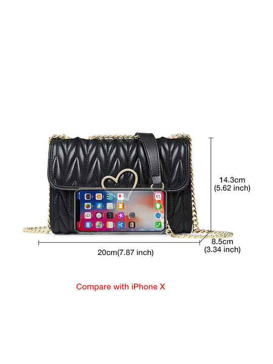 Leather Women's Bag Crossbody Black