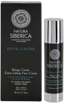 Natura Siberica Royal Extra-Lifting Reich 24h Feuchtigkeitsspendend & Anti-Aging Creme Gesicht mit Kaviar 50ml