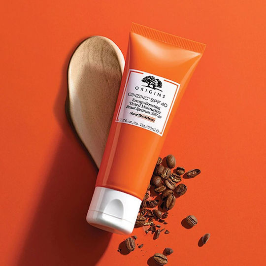Origins Ginzing Energy Boosting Κρέμα Προσώπου Ημέρας με Χρώμα και SPF40 για Ενυδάτωση & Ατέλειες 50ml