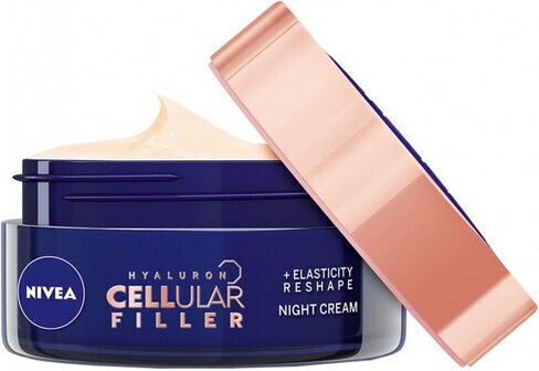Nivea Cellular Hyaluron Filler +Elasticity Reshape Κρέμα Προσώπου Νυκτός για Ενυδάτωση, Αντιγήρανση & Σύσφιξη με Υαλουρονικό Οξύ 50ml