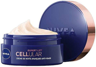 Nivea Cellular Hyaluron Filler Restoring , Αnti-aging & Moisturizing Night Cream Suitable for All Skin Types with Hyaluronic Acid +Elasticity Reshape 50ml