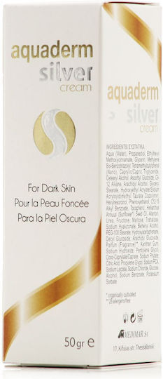 Medimar Aquaderm Silver 24ωρη Κρέμα Προσώπου Ημέρας με SPF20 για Ενυδάτωση, Πανάδες & Λεύκανση με Βιταμίνη C 50ml