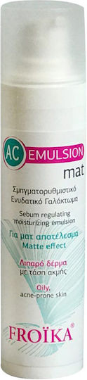 Froika AC 24ωρο Γαλάκτωμα Προσώπου για Ενυδάτωση, Ατέλειες & Ακμή με Υαλουρονικό Οξύ 50ml