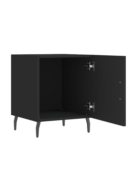 Noptiere Negre 2buc 40x40x50cm