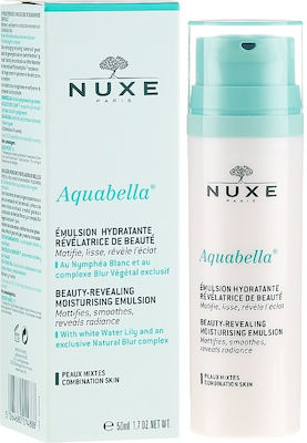 Nuxe Aquabella Beauty-Revealing 24ωρο Ενυδατικό Γαλάκτωμα Προσώπου για Μικτές Επιδερμίδες κατά των Ατελειών με Υαλουρονικό Οξύ 50ml