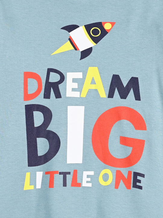 Energiers Παιδική Πιτζάμα Χειμωνιάτικη Μελανζέ Dream Big