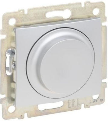 Legrand Valena Recessed Simple Front Dimmer Switch Rotary 300W Gray