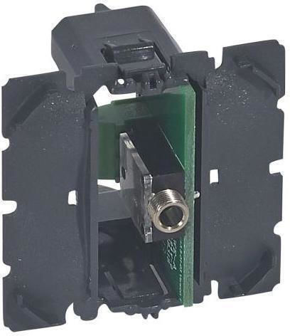 Legrand Celiane Socket Mechanism Audio/Video Jack 3.5 in Black color 067318
