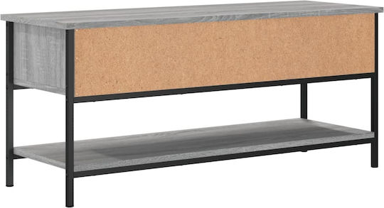 vidaXL TV-Ständer Grau M100xP35xH45cm