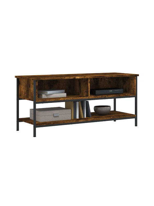 TV-Ständer aus Metall & Spanplatte Braun M100xT35xH45cm