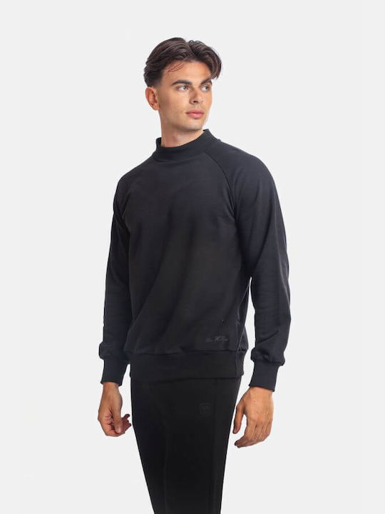 Paco & Co Herren Sweatshirt mit Kapuze Schwarz