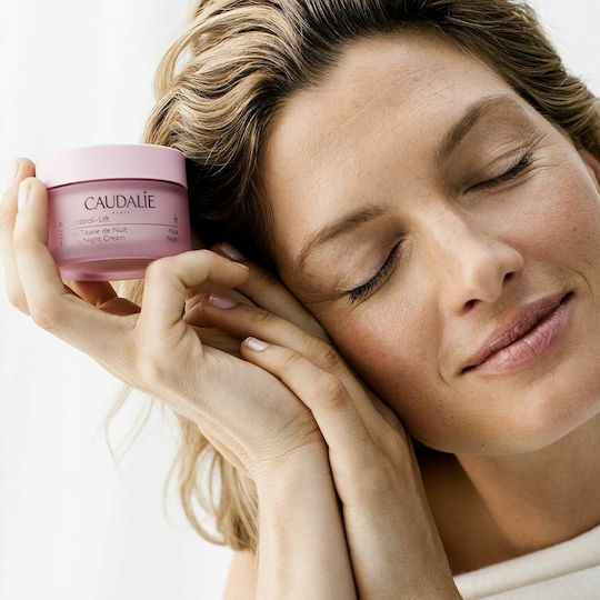 Caudalie Resveratrol-Lift Κρέμα Προσώπου Νυκτός για Αντιγήρανση & Σύσφιξη με Υαλουρονικό Οξύ & Κολλαγόνο 50ml