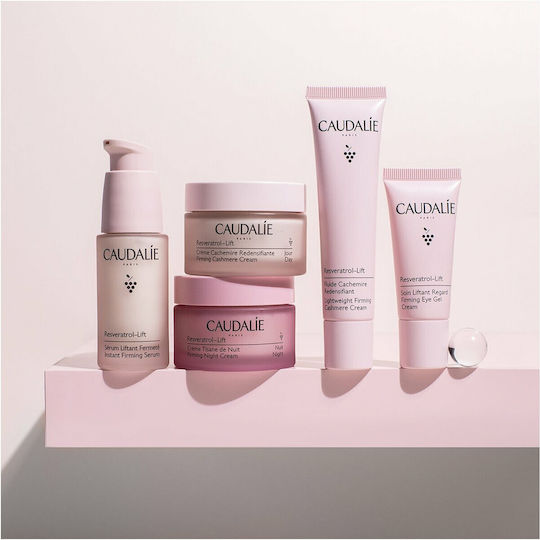 Caudalie Resveratrol-Lift Cashmere Light Face Day Cream for Moisturizing Anti-aging & Firming with Hyaluronic Acid 40ml