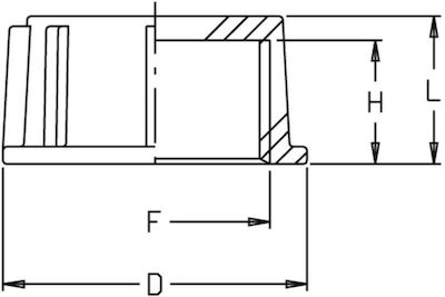 Pythagoras 01-Α02-1603 Conector de montare Barb Fitting 44mm