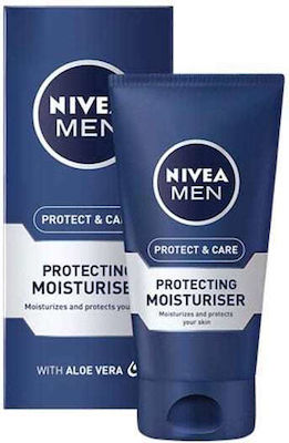 Nivea Protect & Care fără culoare 24h Hidratantă Bărbați Cremă Pentru Față cu Aloe Vera 75ml