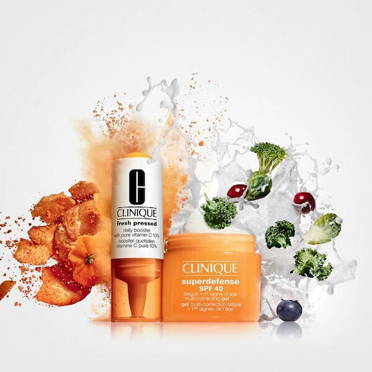 Clinique Superdefense Fatigue & 1st Signs of Age Gel Προσώπου Ημέρας με SPF40 για Ενυδάτωση & Αντιγήρανση με Βιταμίνη C 50ml