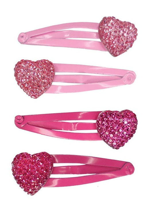 Great Pretenders Set of Kids Hair Clips with Hair Clip Heart 6pcs 88032