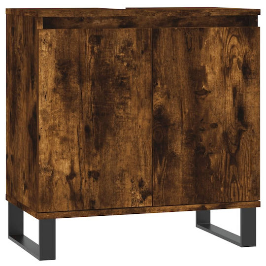 vidaXL Waschtisch ohne Waschbecken L58xB33xH60cm Eiche
