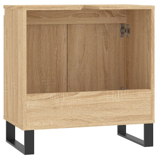 vidaXL Waschtisch ohne Waschbecken L58xB33xH60cm Sonoma