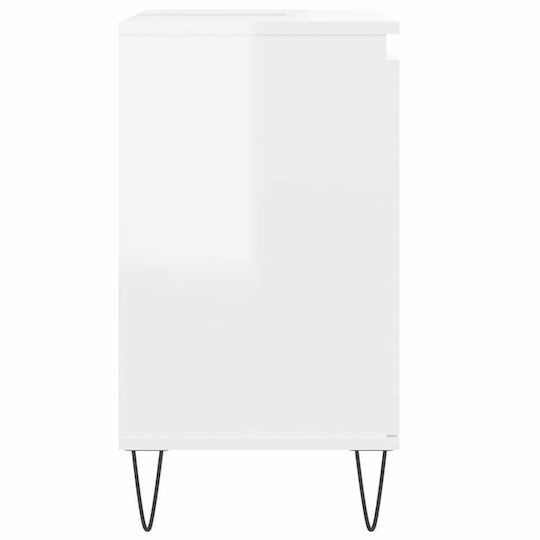 vidaXL Waschtisch ohne Waschbecken L58xB33xH60cm Weiß