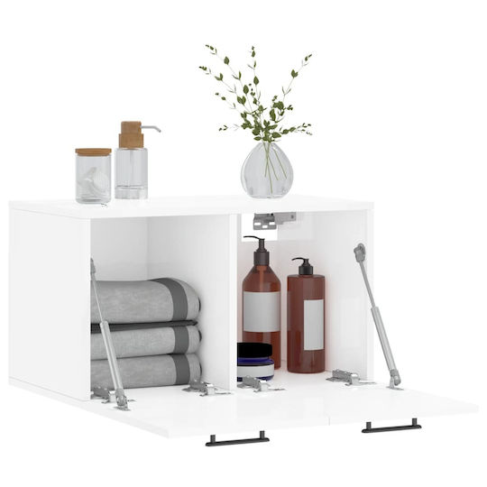 vidaXL Cabinet de baie L60xA36.5xÎ35cm Alb