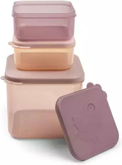 Done by Deer Plastik Kinder Lunchset 0.9Es Rosa