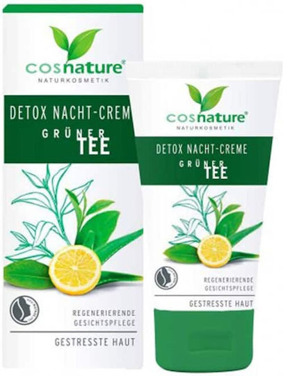 Cosnature Detox Green Tea Creme Gesicht Nacht mit Aloe Vera 50ml