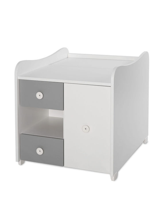 Lorelli Convertible Baby Crib Minimax White / Stone Grey for Mattress 60x120cm