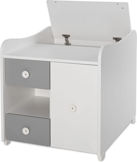 Lorelli Cabriolet Patut Minimax Alb/Gri Piatra Cu Sertar