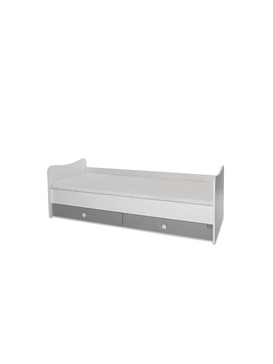 Lorelli Convertible Baby Crib Minimax White / Stone Grey for Mattress 60x120cm