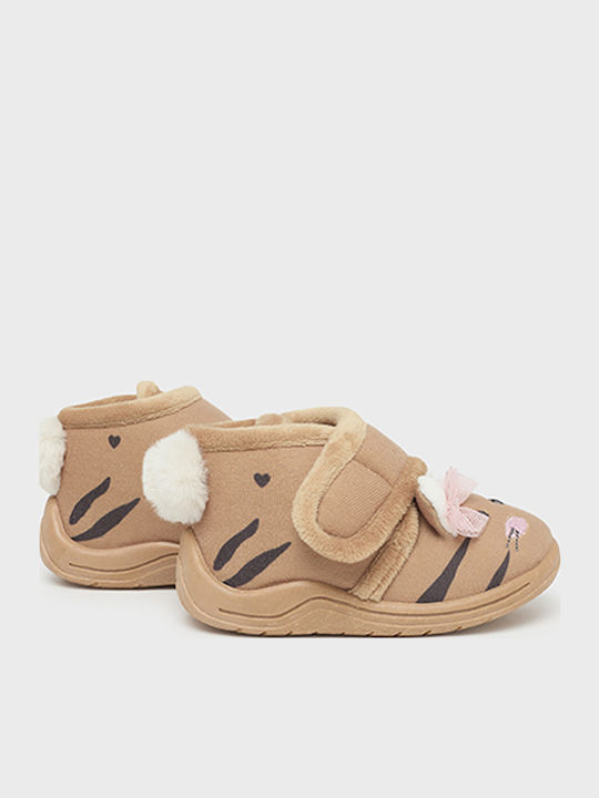 Kids Slippers Boots Beige
