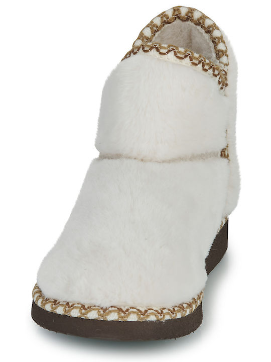 Kinderhausschuhe Stiefel Weiß
