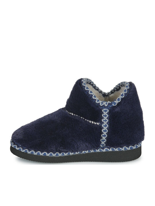 Kids Slippers Boots Blue