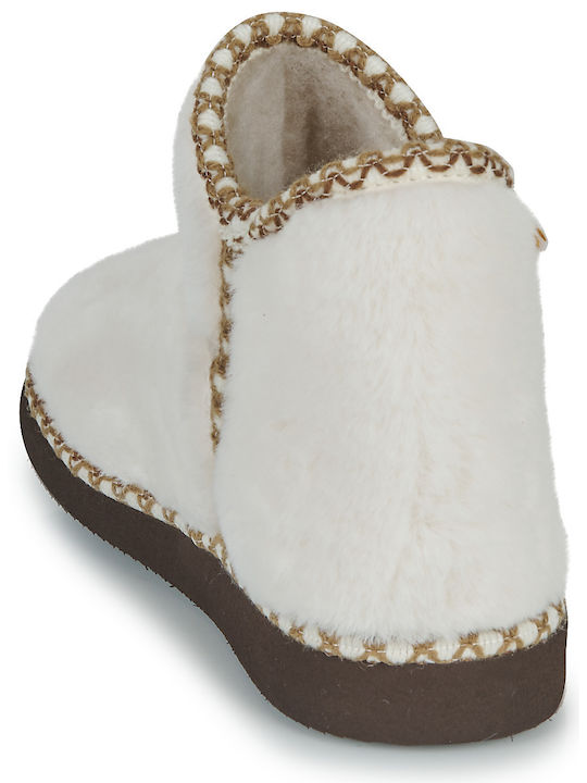 Kinderhausschuhe Stiefel Weiß