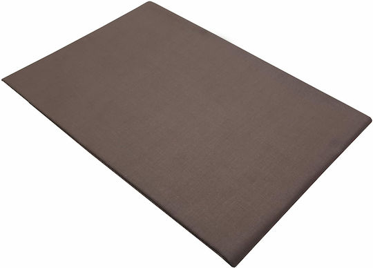 Le Blanc Cearșaf Super dublu 220x240cm. Cotton Line Maro