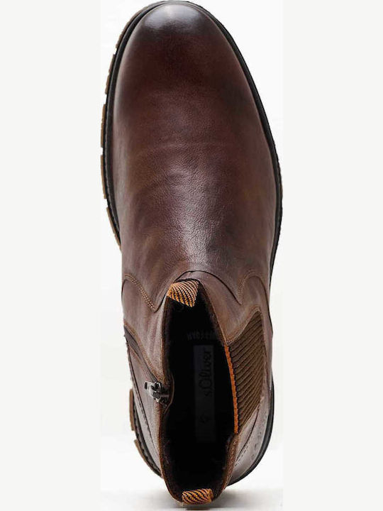 Leather Brown Men's Boots Anatomical