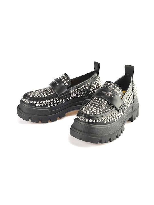 Buffalo Women's Loafers in Black Color