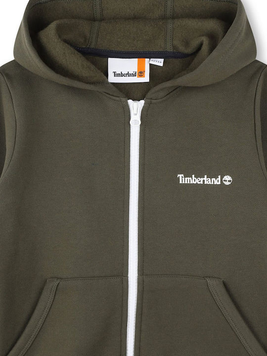 Timberland Hooded Sweatshirt with Zipper Green