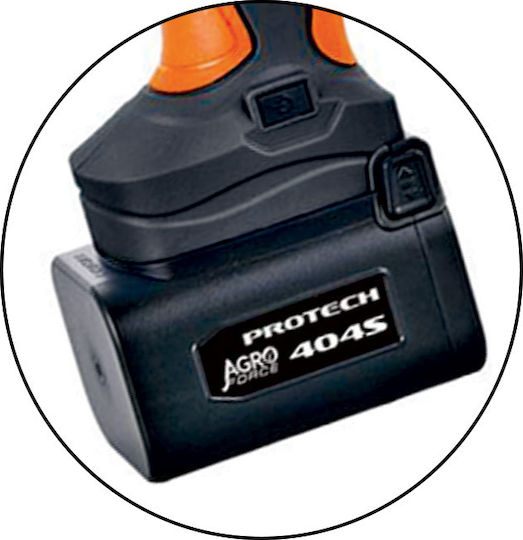 Agroforce Protech-404S Pruning Shears Battery Brushless 21V 2x4Ah/2.6Ah with Maximum Cutting Diameter 40mm