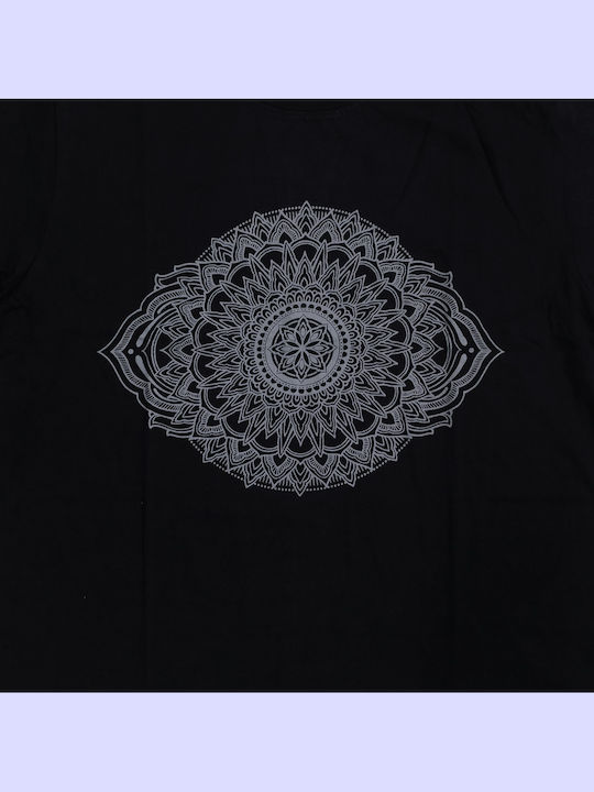 Mandala Men's Short Sleeve T-shirt Black