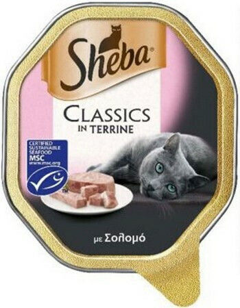 Sheba Classics Hrană Umedă pentru Pisici Adulte în Tăviță cu Somon 85gr