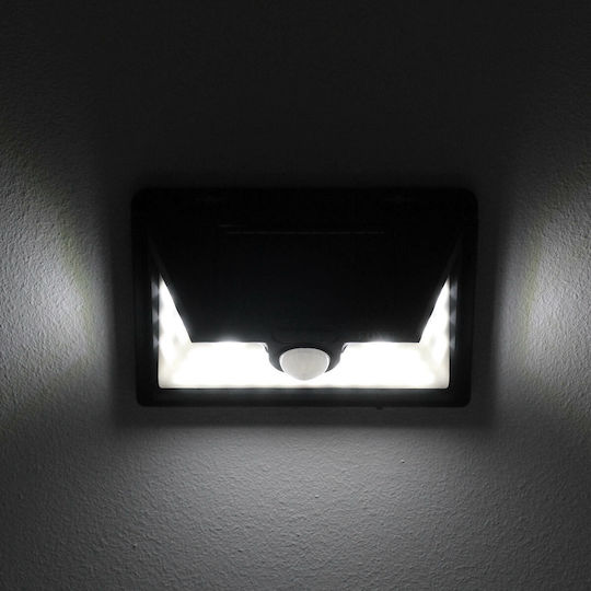 Foyu Smd Plastic Solar Panel Street Solar Light 30W 2700lm Cold White 6500K with Motion Sensor and Photocell IP65 15.7cmx10.5cmx4.5cmcm