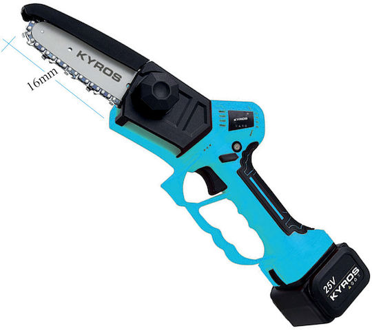 Kyros Pruning Battery Chainsaw 16.8V 1.5kg with Blade 16cm